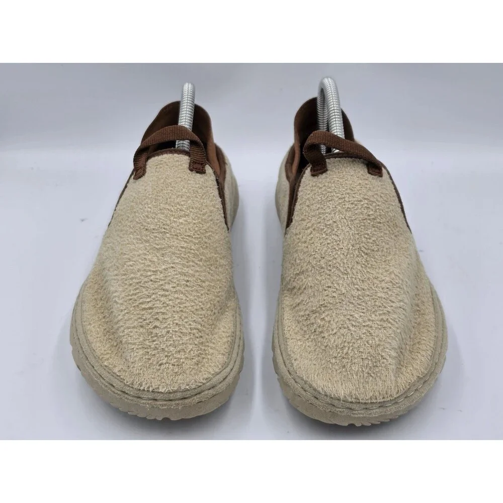 Merrell Womens Hut Moc Cozy II Tan Fuzzy Loafers Slip On Size 9 Indoor Outdoor